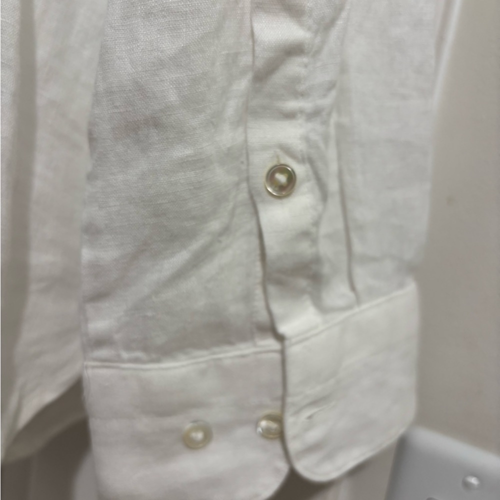 Banana Republic White Oversized Linen Shirt XL NWOT - Picture 5 of 7